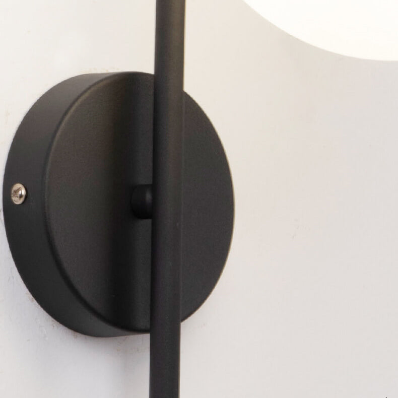 Frendorf | GlobeArc Nordic LED Wandleuchte | Glas-Kugel | 1-flammig | Modernes Design | Deko für Zuhause