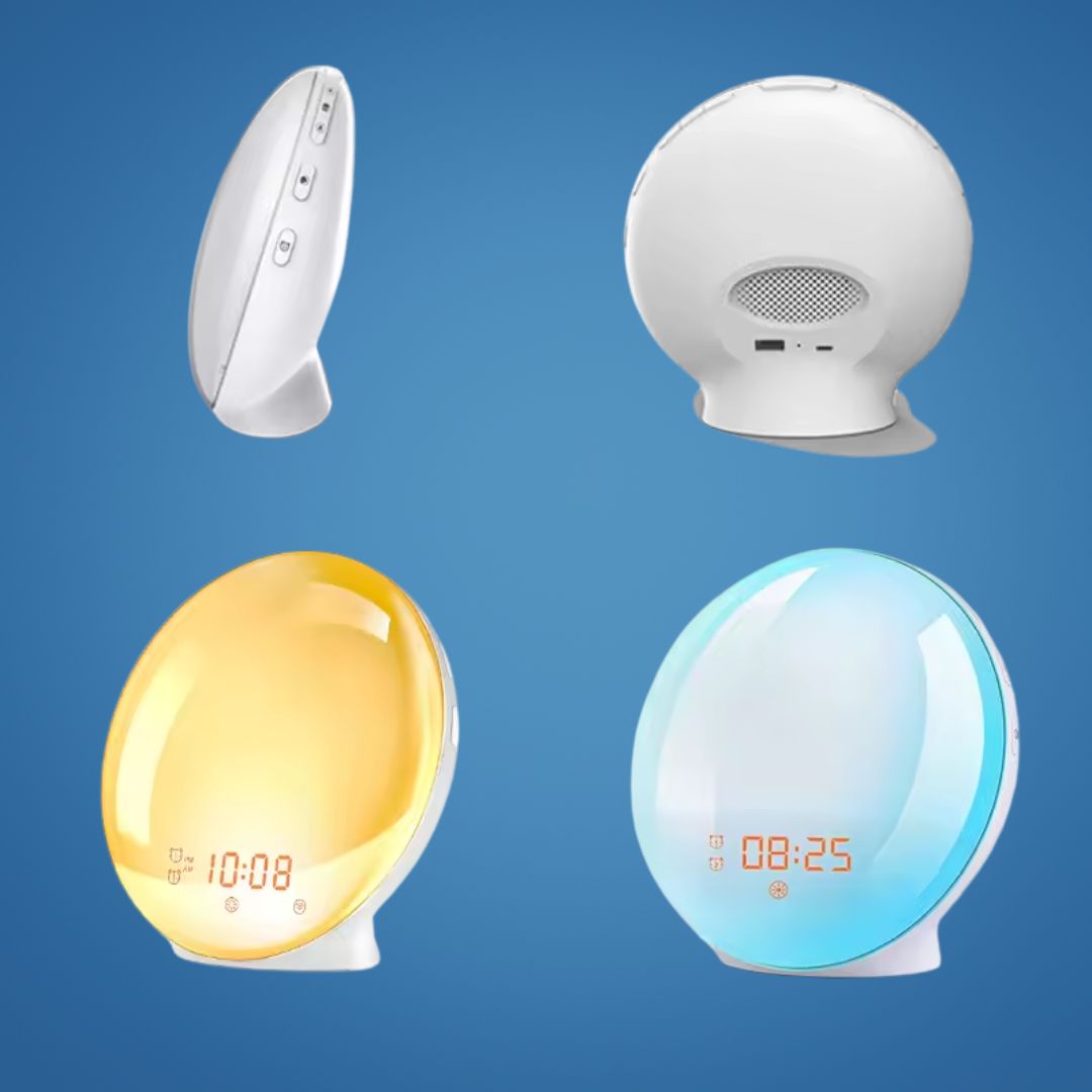 Frendorf | Sonnenaufgangswecker | Natürliches Aufwachlicht mit Umgebungsbeleuchtung für schwere Schläfer & dunkle Morgen