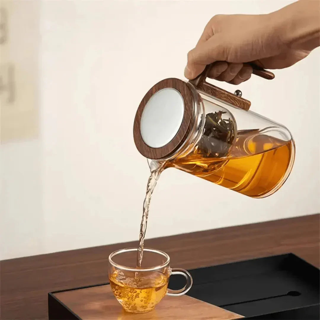 Frendorf | Elegante Glas-Teekanne mit Sieb