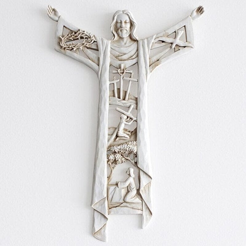 Frendorf | Auferstandener Christus Wandkreuz Jesus Figuren