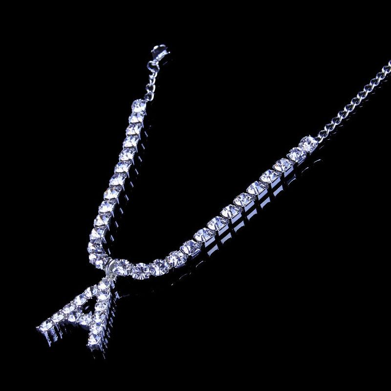 Frendorf | Rhinestone Buchstaben Fußkettchen