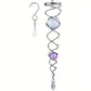 Frendorf | Windspiel Dekor Kristall Blickball Spiral Schwanz Windspinner Stabilisator