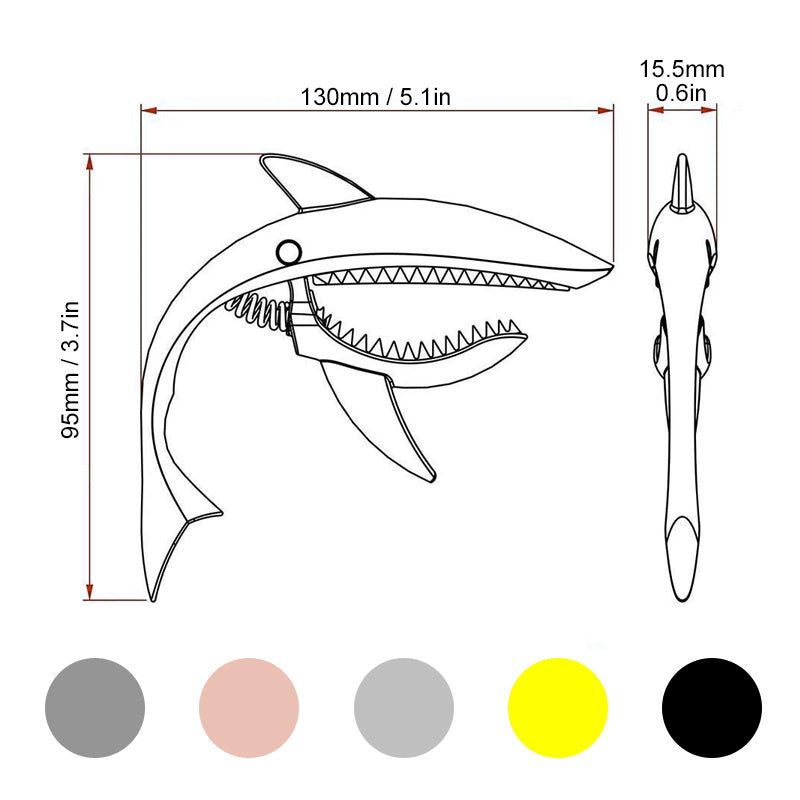 Frendorf | Kopie von Bite The String Shark Akustikgitarre Kapodaster