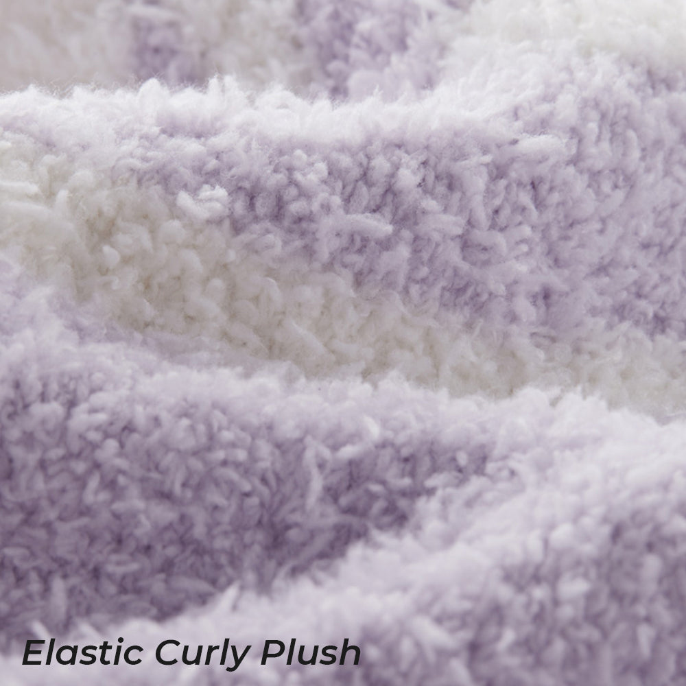 Gemütliches gestricktes passendes lockiges Plüsch-Loungewear-Set für Haustiere und Besitzer