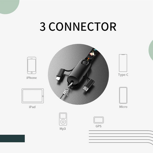 Frendorf | 3-in-1 Multifunktions-Datenkabel Lanyard