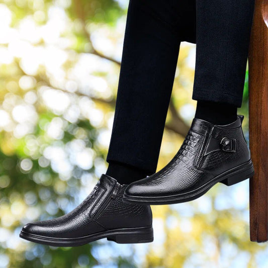 Frendorf | BERNARD | Stilvolle Echtleder Herren Winterstiefel