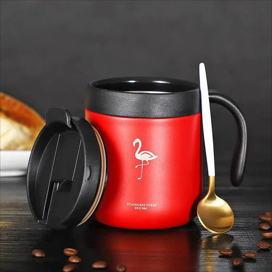 Frendorf | 350ml nachhaltiger Kaffeebegleiter Wiederverwendbare Kaffeetassen Rot