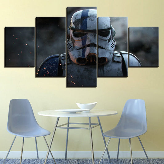 Stormtrooper Star Wars - 5 Teile Canvas Wandkunst - Hochauflösender Druck