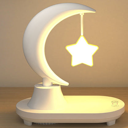 Frendorf | LunaSound Bluetooth Lautsprecher & Nachttischlampe | Kabellos | Moon-Shaped LED Tischlampe | Stilvolle Deko für Zuhause