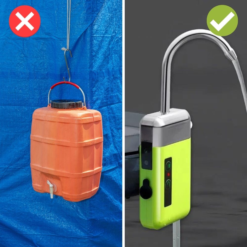 Frendorf | Bringt den Komfort eines Wasserhahns direkt auf deinen Campingplatz