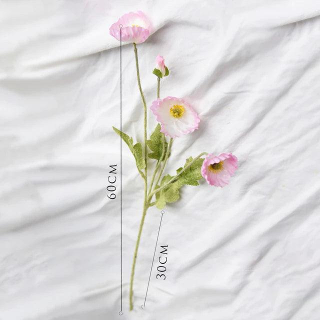Frendorf | BloomCharm Künstliche Blumen Deko | Realistische Mohnblumen | Verschiedene Farben & Größen