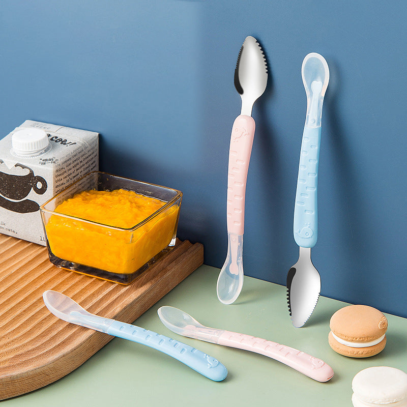 Frendorf | 2-in-1 Silikon Löffel für Babys