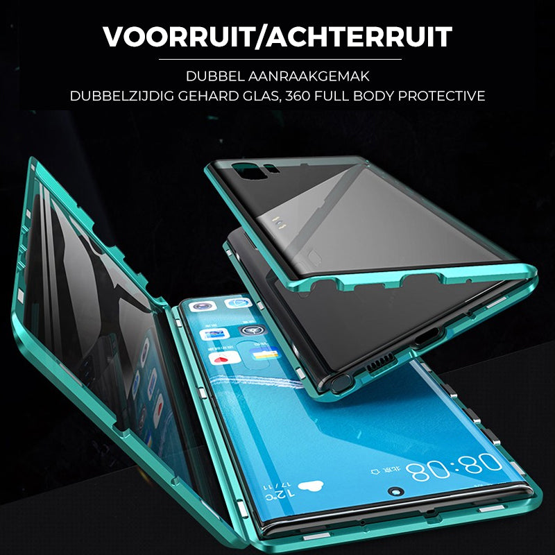 Frendorf | gehärtetes Glas Doppelseitige Handyhülle für Samsung
