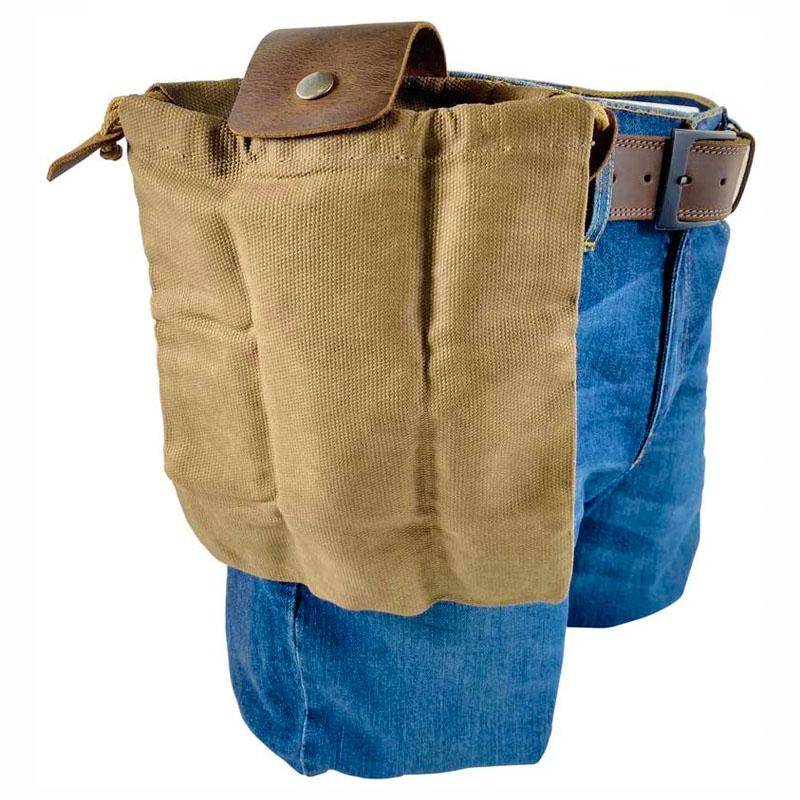 Frendorf | Dimoohome™ Leder- und Canvas-Buschcraft-Tasche