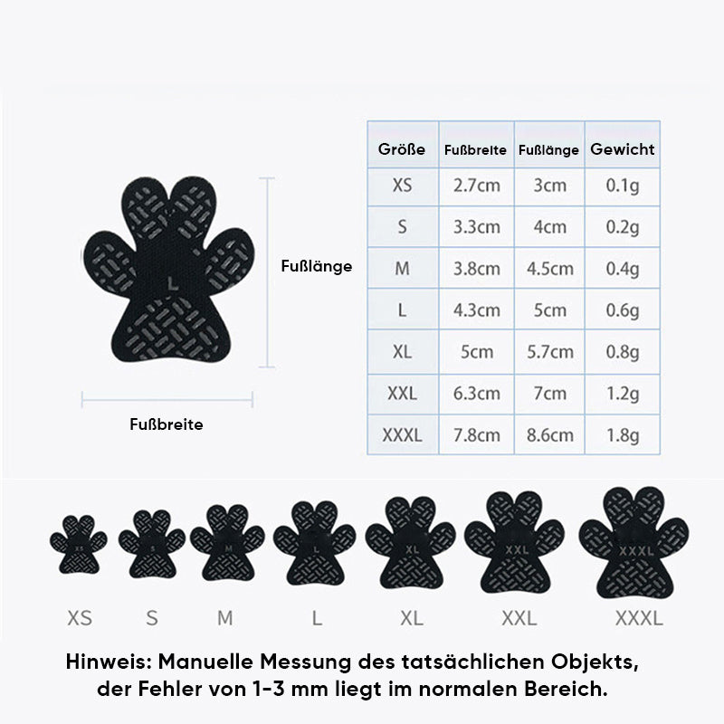 Frendorf | (1 Satz mit 4 Stück) Schutz für Hundepfoten