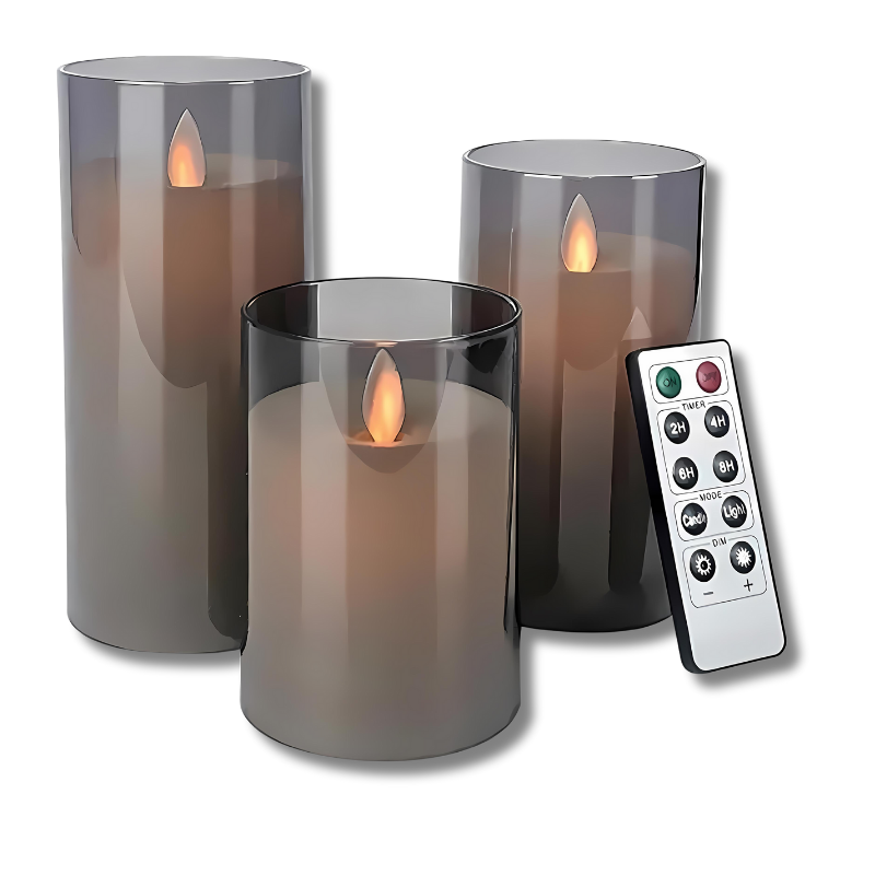 Frendorf | Elektrische Kerzen | 3 einstellbare LED-Lichter