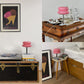LueurRose – Retro Tischlampe mit Dimmbarem LED und USB