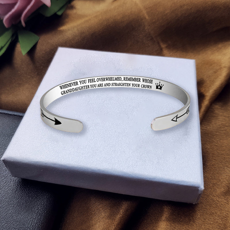 Frendorf | Für Tochter/Enkelin/Sohn - Immer wenn du überwältigt bist...Krone Armband
