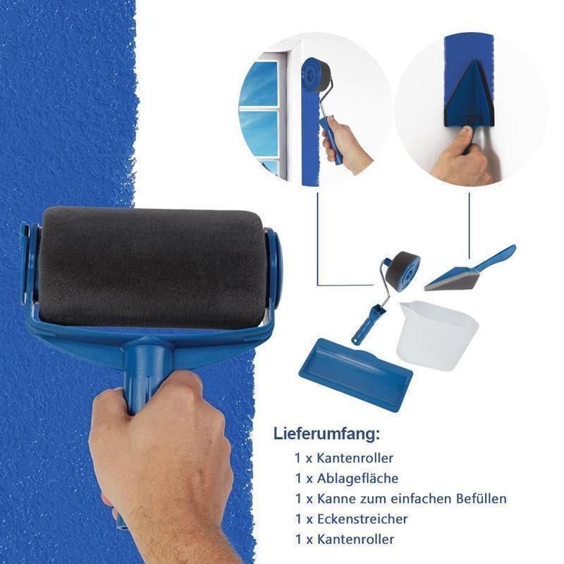 Frendorf | Bequee Farbroller wiederbefüllbarer Farbtank Kantenroller, Roller mit Tank