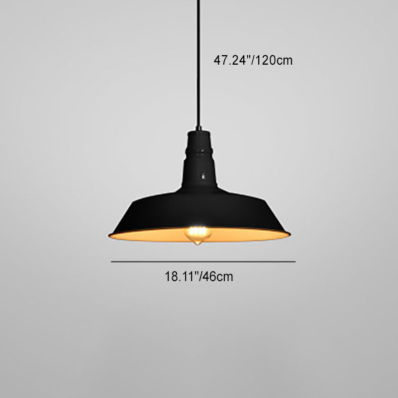 Frendorf | IronSphere Industrielle Runde Pendelleuchte | Moderne Beleuchtung | Vielseitiges Design für Wohnzimmer
