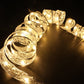 Frendorf | RibbonLustre LED Lichterkette | Weihnachtsbaum-Deko | Geschenkband-Design | Farbige & Warmweiße Beleuchtung