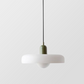 Frendorf |  Pendelleuchte aus farbigem Glas | Elegante Hängeleuchte im Bauhaus-Stil | Designlampe für Wohnzimmer & Esszimmer