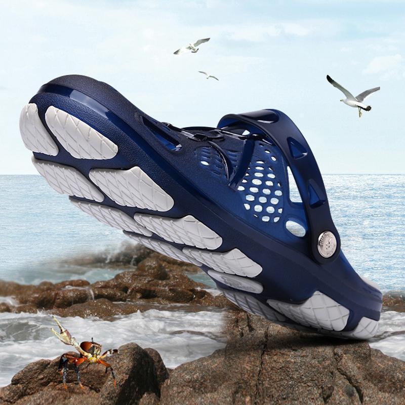 Frendorf | Herren Strandsandalen Atmungsaktiv Mesh Strand Pantoffel