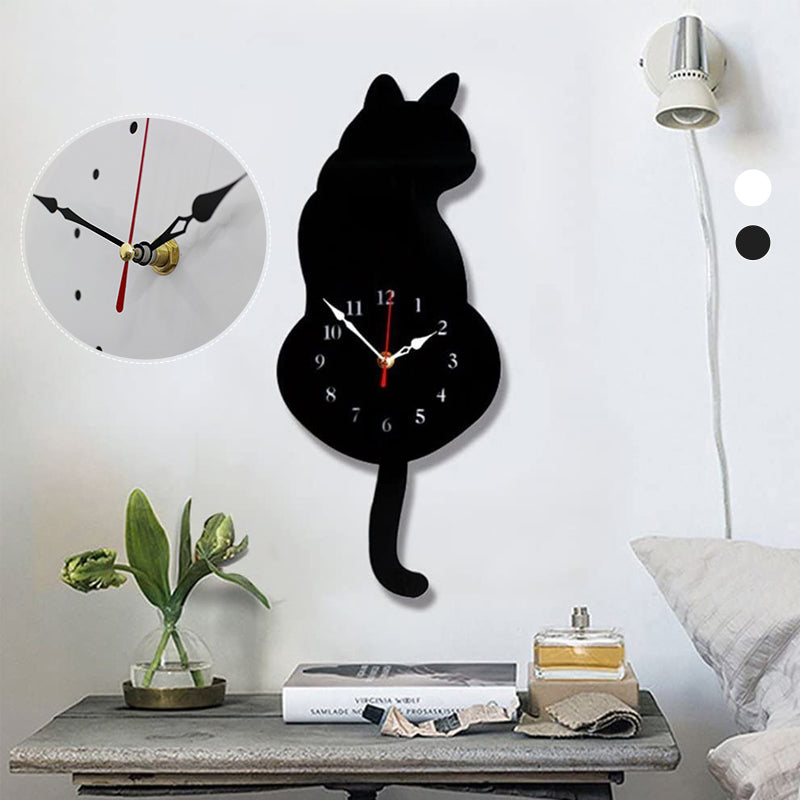 Frendorf | Nordic Cat Wackeliger Schwanz Wanduhr