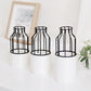 Frendorf | Artévo Eisen-Keramik Design Vase | Modernes Gittermuster | Elegante Dekoration | Für Wohnzimmer & Büro