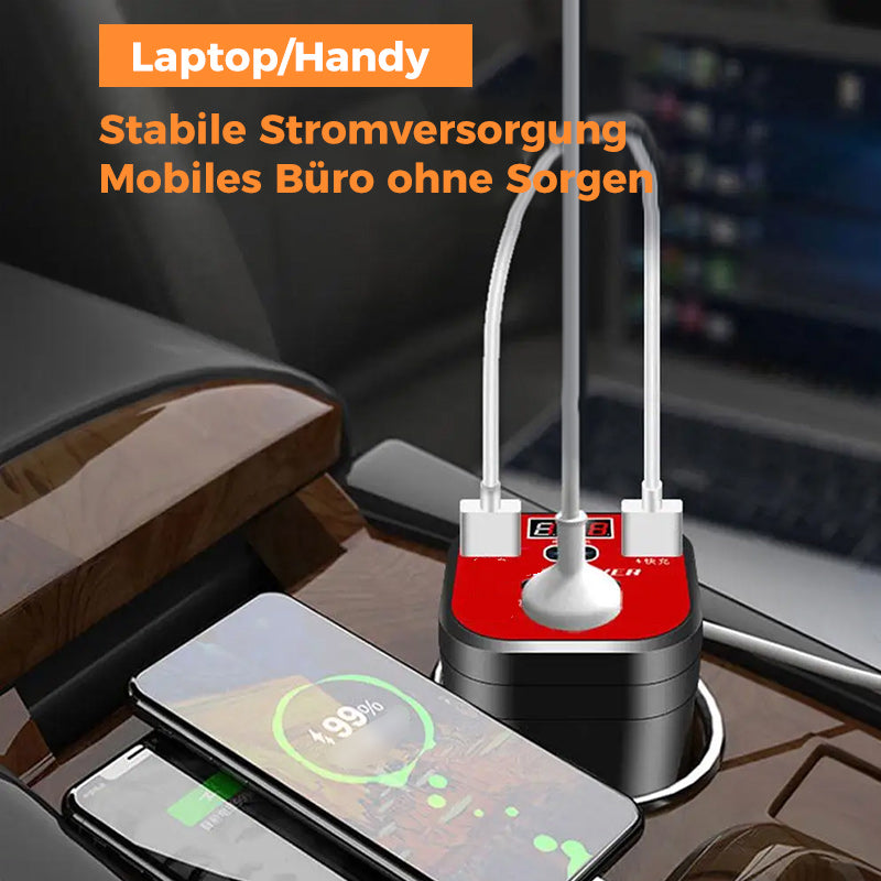 Frendorf | Automontiertes Becherladegerät mit Wechselrichter-Konverter