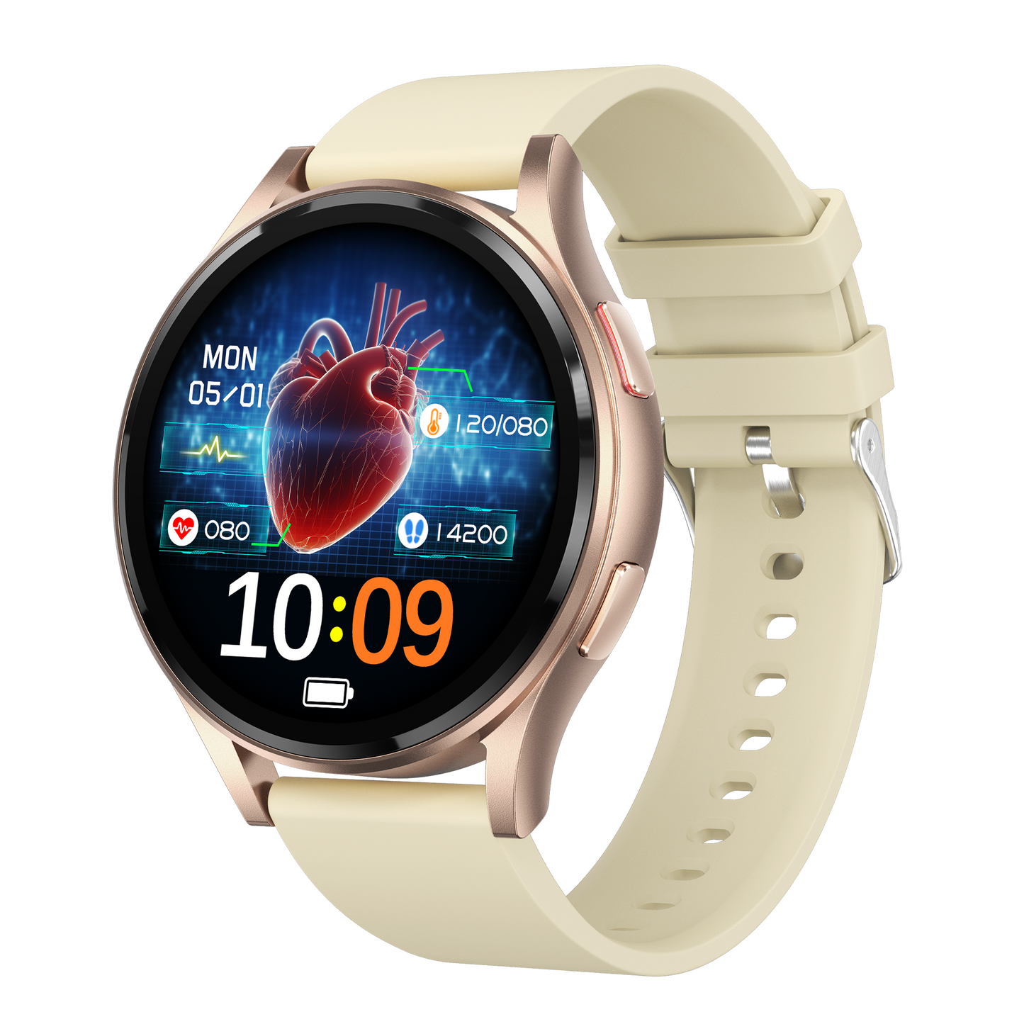 Frendorf | HD Bildschirm Gesundheits Smartwatch Körperzusammensetzung EKG Blutdruck