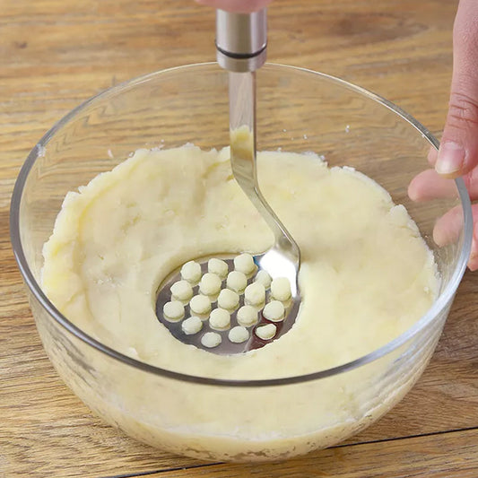 Frendorf | MashPro Edelstahl Kartoffelstampfer | Robustes Küchenwerkzeug | Perfekt für Pürees & mehr