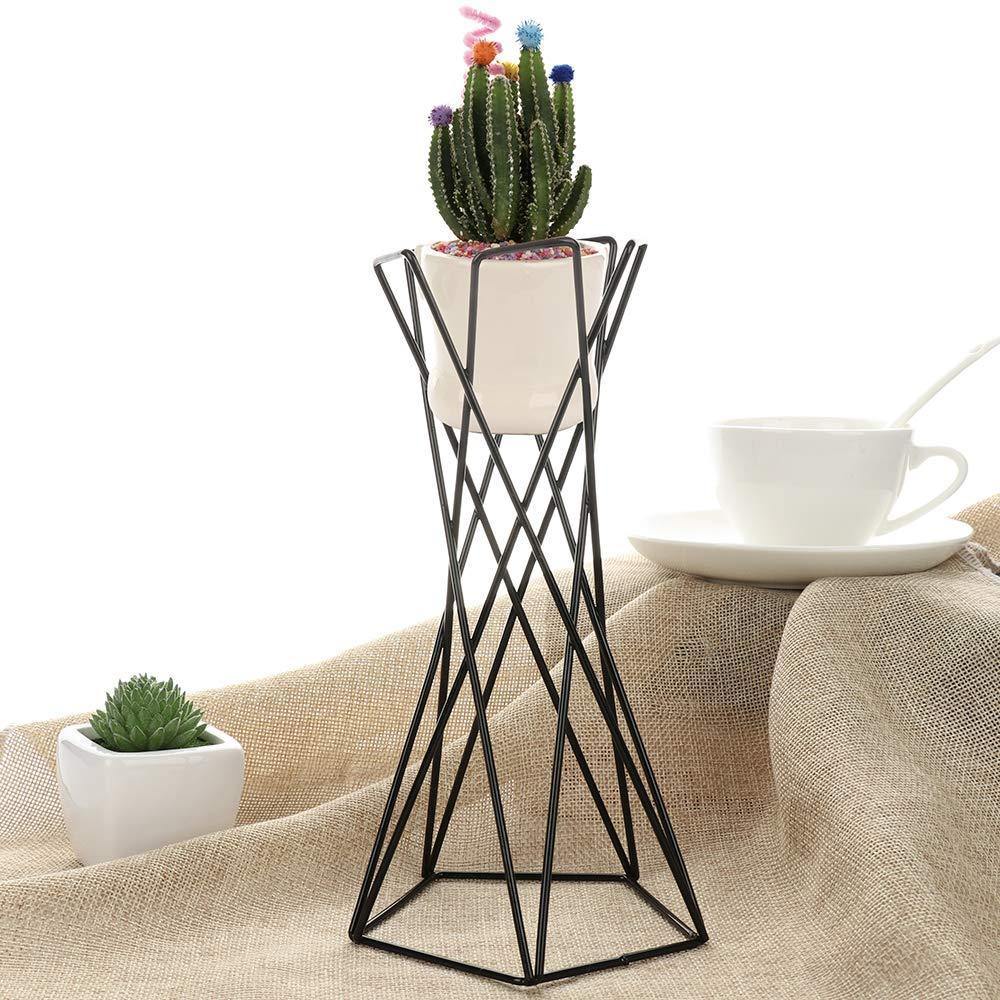 Frendorf | GeoTwist Metall Air Pflanzenhalter | Modernes Design | Geometrische Deko