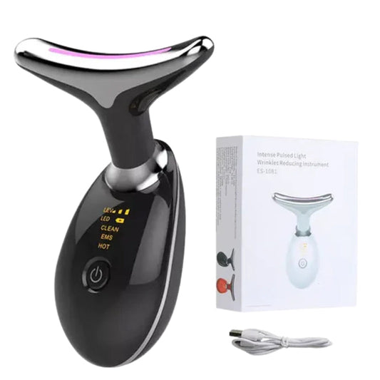 Frendorf | GlowLift – Anti-Falten Gesichtsstraffungs-Massagegerät mit LED-Lichttherapie für Gesicht und Hals