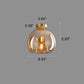 Frendorf | Nordora Luxus Rundglas-Deckenleuchte | Semi-Flush Mount | Modernes Skandinavisches Design