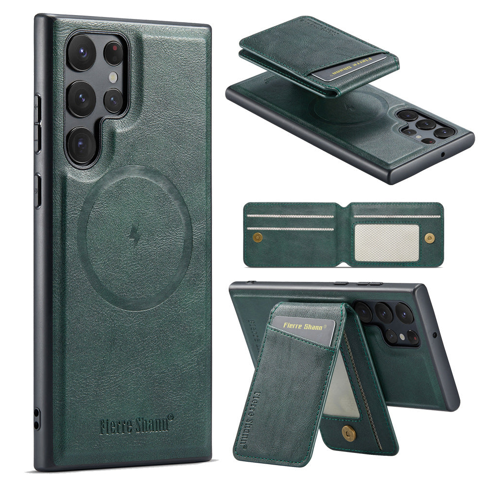 Frendorf | 2 In 1 Magnetische Geldbörse Leder Flip-Handyhülle Für Samsung S24
