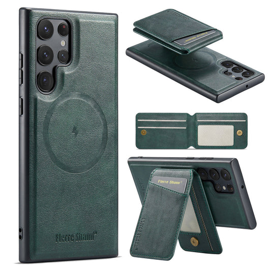 Frendorf | 2 In 1 Magnetische Geldbörse Leder Flip-Handyhülle Für Samsung S24