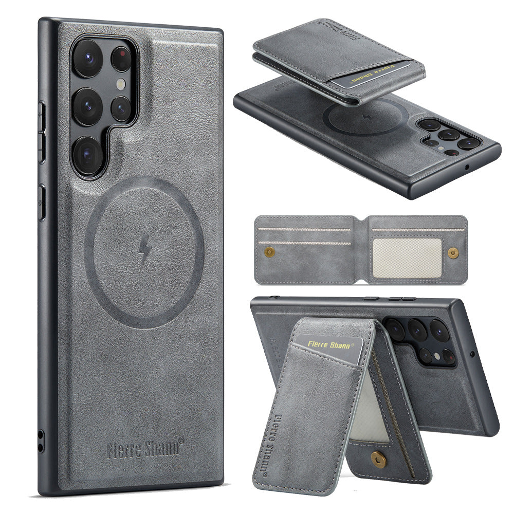 Frendorf | 2 In 1 Magnetische Geldbörse Leder Flip-Handyhülle Für Samsung S24