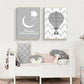 Kinderzimmer Ich liebe dich bis zum Mond und zurück Luftballon Poster