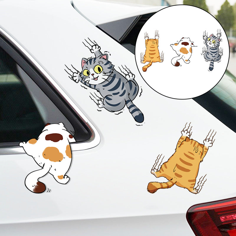 Frendorf | Niedliche Katzen Cartoon Aufkleber Auto Aufkleber