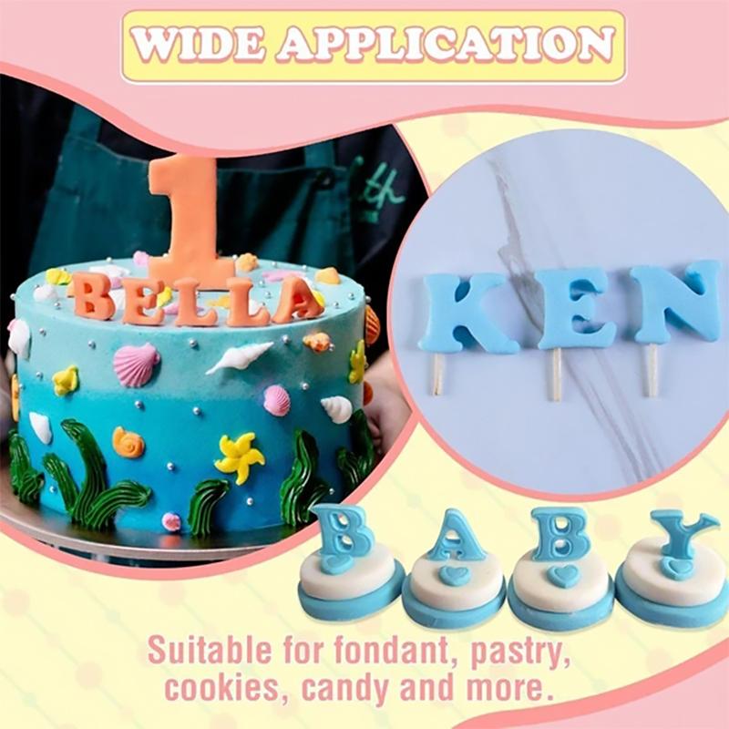 Frendorf | Alphabet Fondant Ausstecher mit Druckmechanismus