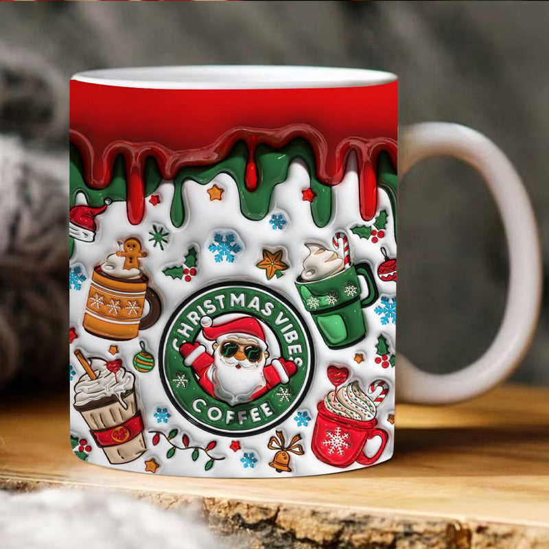 Frendorf | 3D Weihnachten Aufgeblasene Tasse Wrap