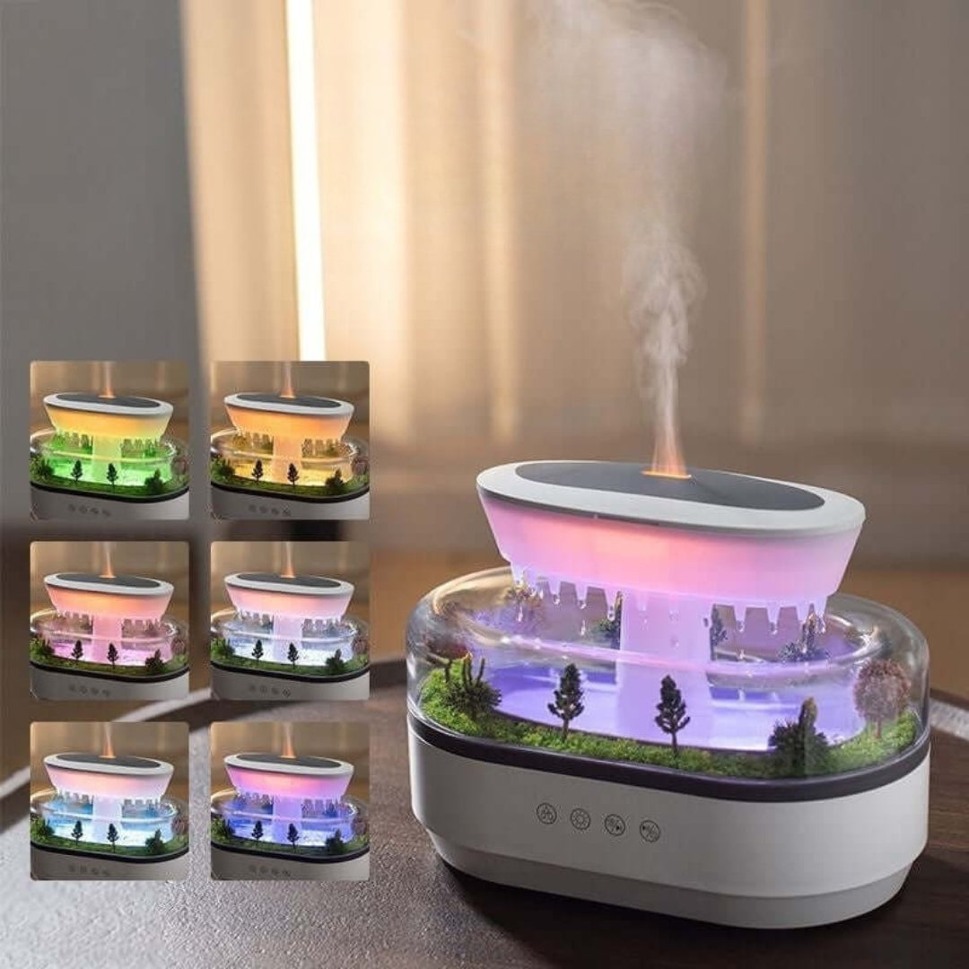 Frendorf | ZenScape Aromatherapie Diffusor – Natürlich Inspiriertes Design mit Sanftem Nebel