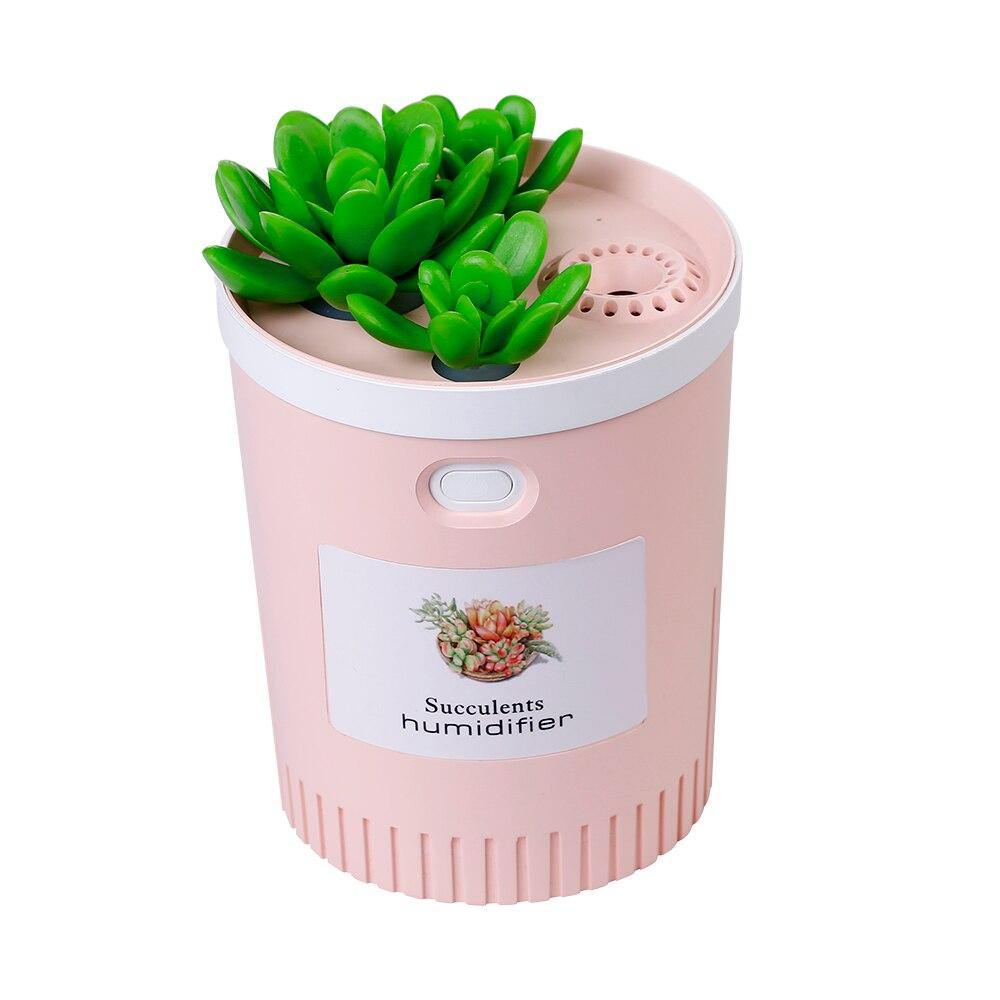 Frendorf | MistBloom Mini USB Luftbefeuchter mit Sukkulentendesign | Kompakt | Leise | Für Zuhause & Büro