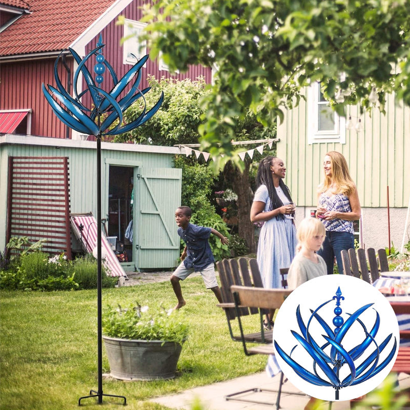 Frendorf | Blauer Windspinner aus Metall