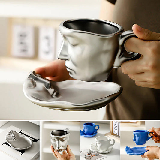 Kyssnades Gesicht keramische Kaffeetasse