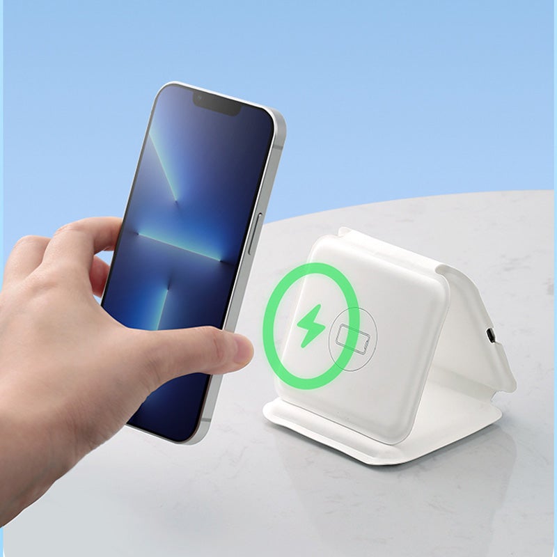 Frendorf | 3 in 1 Faltbares Magnetisches Kabelloses Ladegerät