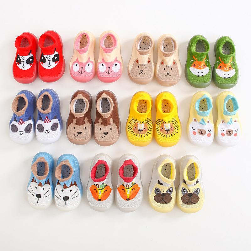 Frendorf | BabyFeet Niedliche Tiere - Rutschfeste Baby Schuh-Socken
