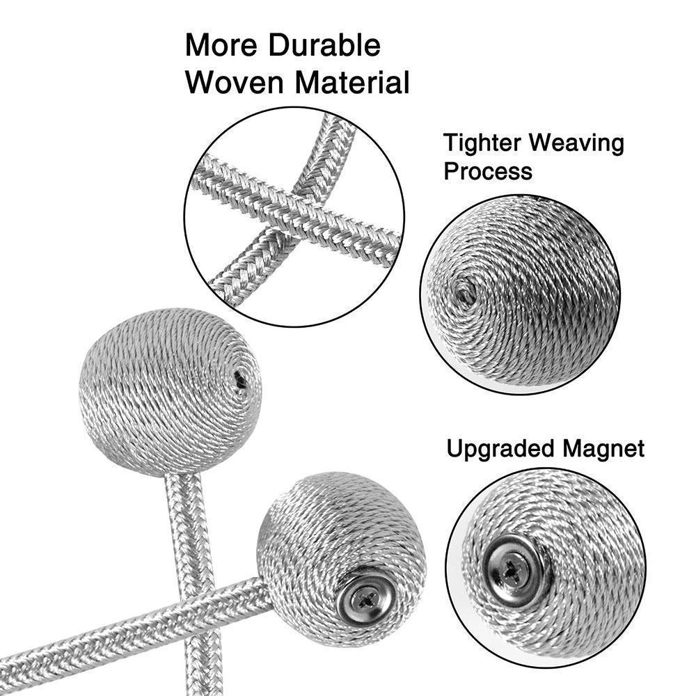 Frendorf | Elegante Magnetvorhangschnalle, 2 Stück