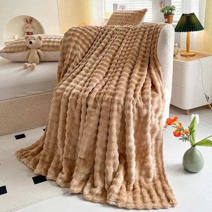 Frendorf | Luxe Bubbeltextuur Fleece Decke - BubbleNest
